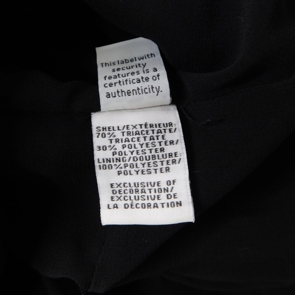 NWT!! DVF Diane Von Furstenberg Black Crepe Embellished Bella Faux Wrap Dress 4 - Picture 14 of 16